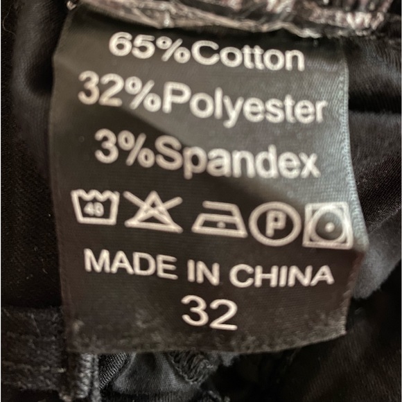 men's Ripped Skinny Stretch Jeans, Black - size 32 - Picture 6 of 7